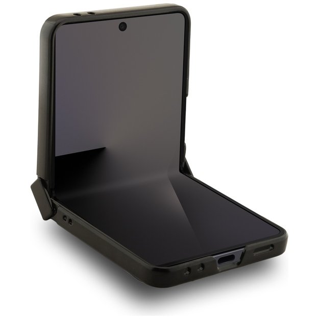 Karl Lagerfeld Saffiano Karl&amp Choupette Pin Case for Samsung Galaxy Z Flip 7 - Black 3