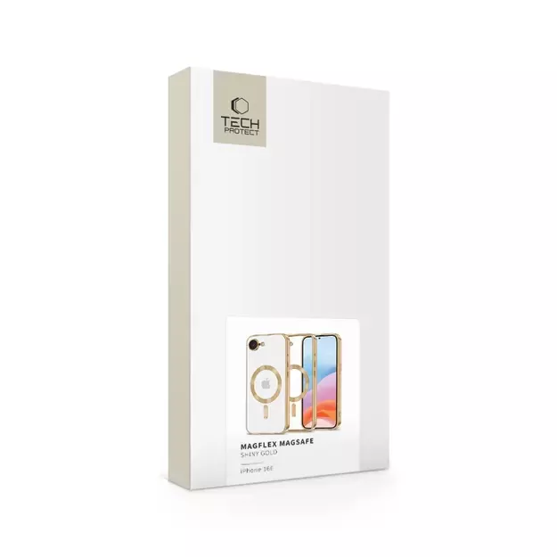 Tech-Protect MagFlex MagSafe iPhone 16e Case - Gold 3