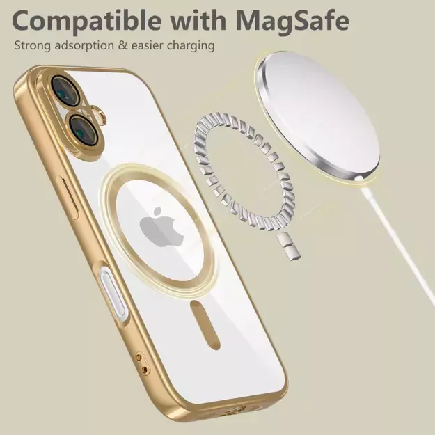 Tech-Protect MagFlex MagSafe iPhone 16e Case - Gold 2