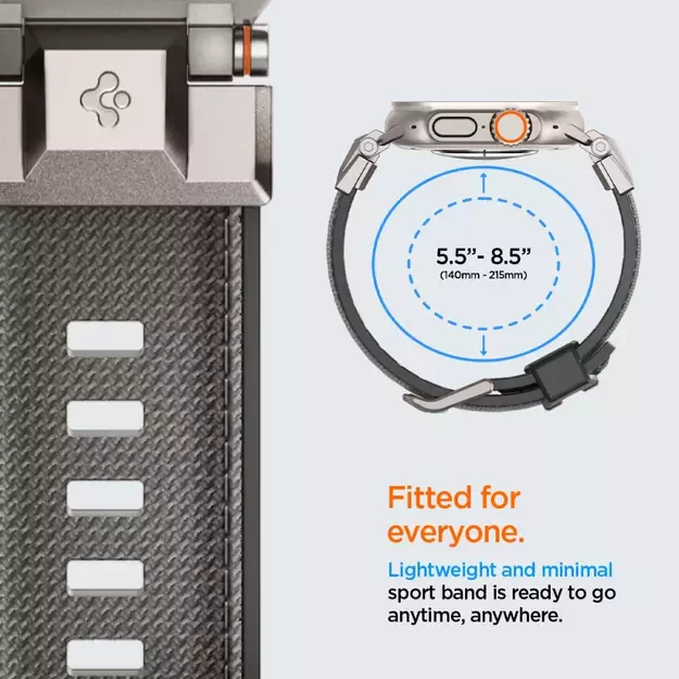 Spigen DuraPro Armor Strap for Apple Watch 44 / 45 / 46 / 49 mm - Gray 21