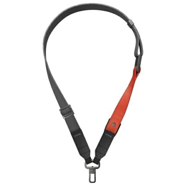Uniq Vista 2-in-1 phone lanyard - black and orange