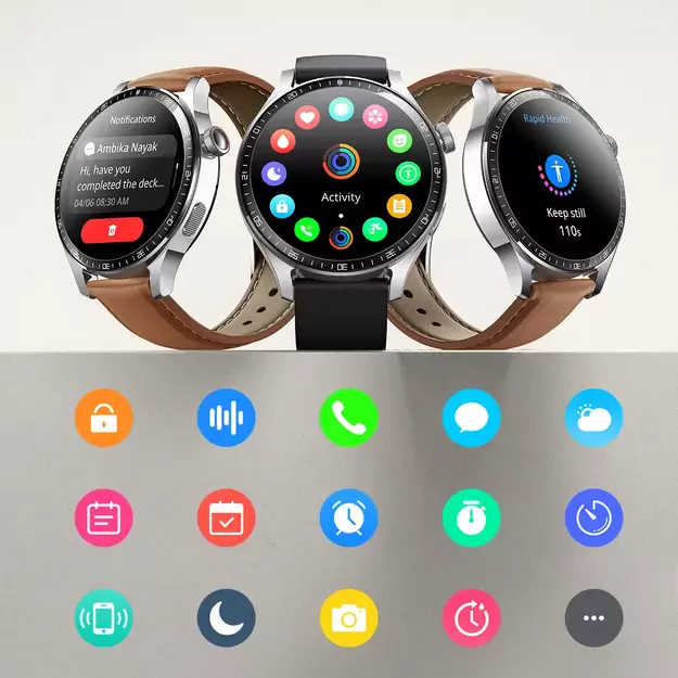 Joyroom Classic Series JR-FC2 Pro Smartwatch with Call Answering Function - Silver 25