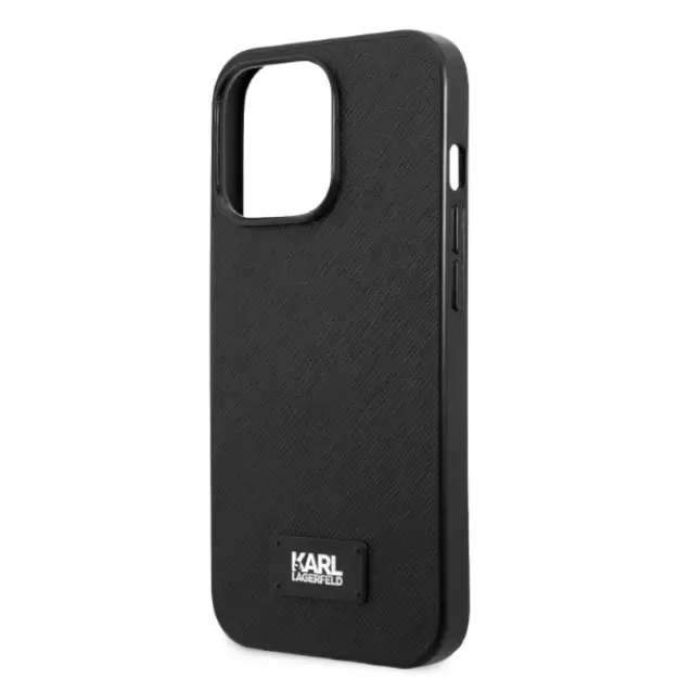 Karl Lagerfeld KLHCP13XSFMP2K iPhone 13 Pro Max 6.7&quot  hardcase black/black Saffiano Plaque 5