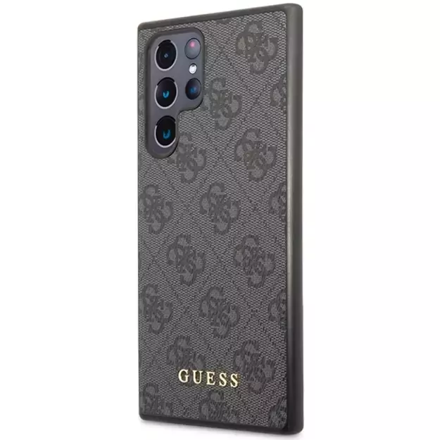 Guess GUHCS23LG4GFGR S23 Ultra S918 grey/grey hardcase 4G Metal Gold Logo 1