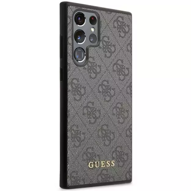 Guess GUHCS23LG4GFGR S23 Ultra S918 grey/grey hardcase 4G Metal Gold Logo 3