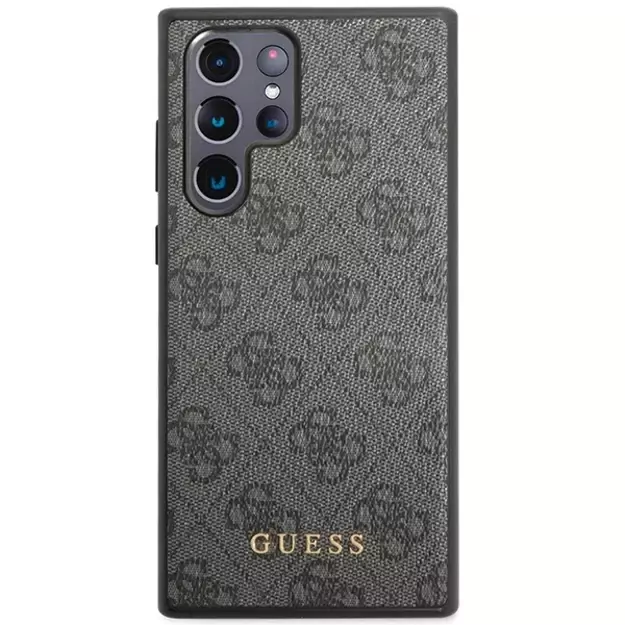Guess GUHCS23LG4GFGR S23 Ultra S918 grey/grey hardcase 4G Metal Gold Logo 2