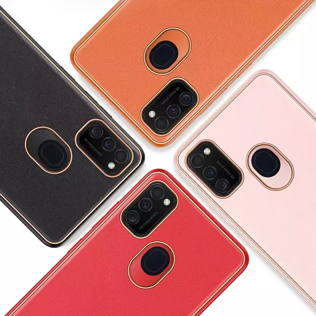 Dux Ducis Yolo elegant case made of soft TPU and PU leather for Samsung Galaxy M30s red 17