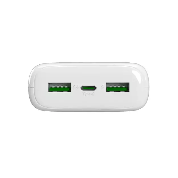 Powerbank Puro DAILY 20 PLUS 20000mAh 2x USB-A / 1x USB-C 22.5W PD AFC - white 1