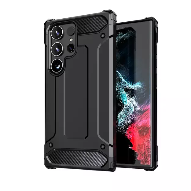 Hybrid Armor Case for Samsung Galaxy S25 Edge - Black 6