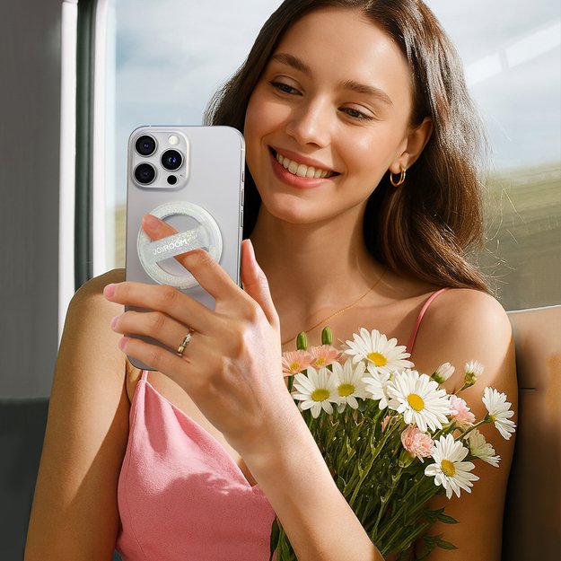 Joyroom JR-ZS500 Magnetic Ring Compatible with MagSafe Holder - White 6