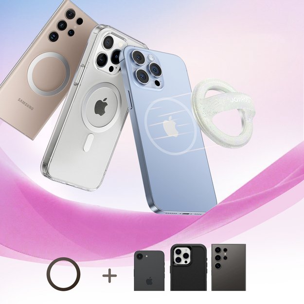 Joyroom JR-ZS500 Magnetic Ring Compatible with MagSafe Holder - White 5