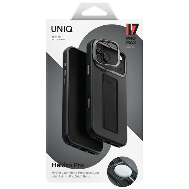 Uniq Heldro Pro Magclick Charging Case for iPhone 17 Pro Max - Black 5
