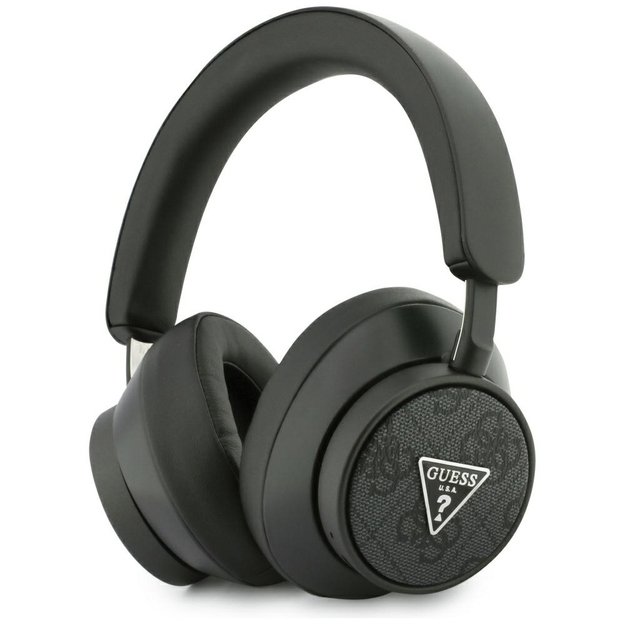 Guess 4G Triangle Logo Bluetooth Over-Ear Headphones - Black