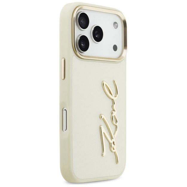 Karl Lagerfeld Karl Script Logo iPhone 17 Pro Case - Beige 3