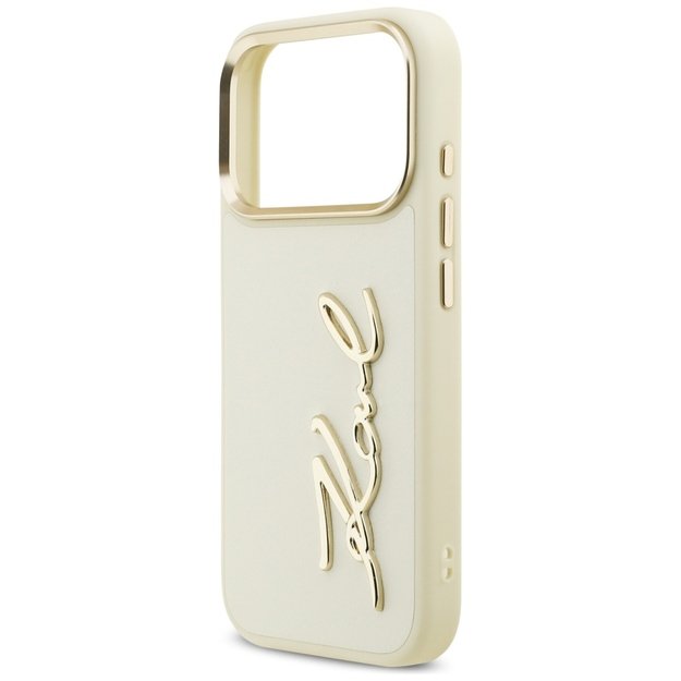 Karl Lagerfeld Karl Script Logo iPhone 17 Pro Case - Beige 5