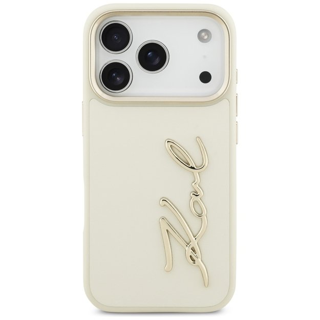Karl Lagerfeld Karl Script Logo iPhone 17 Pro Case - Beige 2