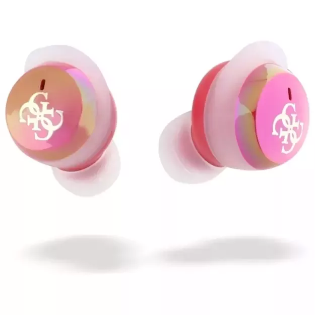 Guess Bluetooth headphones GUTWSJ144ESF TWS + docking station fuchsia/fuschia Iridescent 4G Printed Logo 9