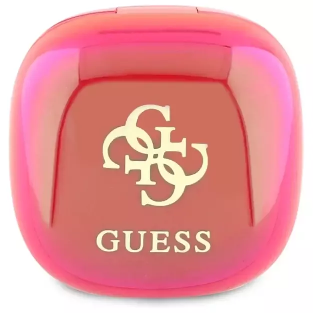 Guess Bluetooth headphones GUTWSJ144ESF TWS + docking station fuchsia/fuschia Iridescent 4G Printed Logo 6