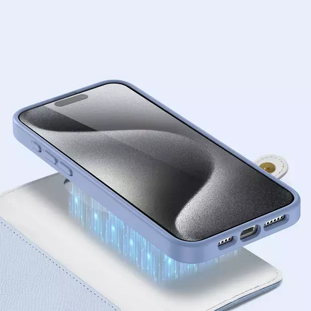 Dux Ducis Lawa Leather Case for iPhone 15 Pro - Blue 5