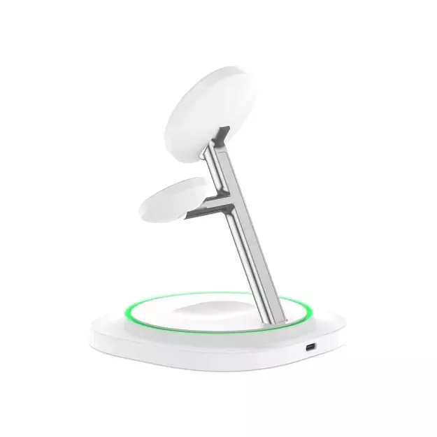 Tech-Protect QI15W-A46 3in1 Magnetic MagSafe Inductive Charger - White 5