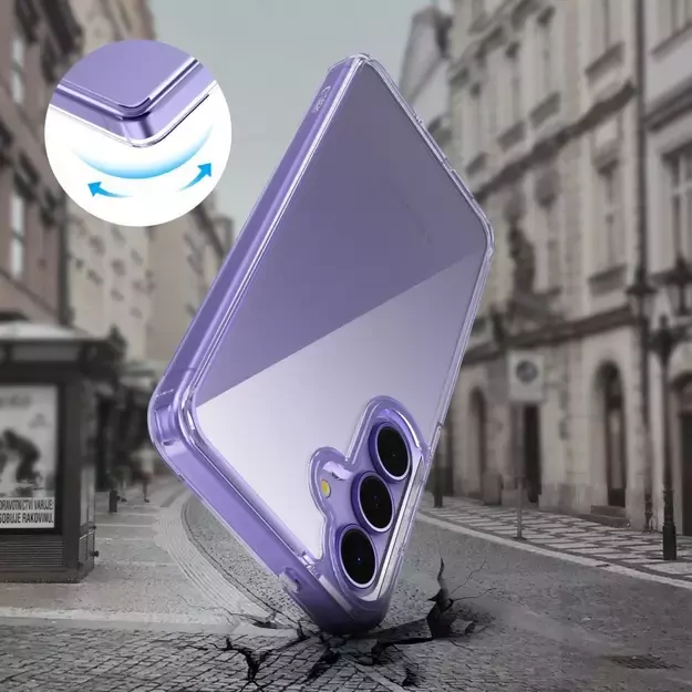 Tech-Protect FlexAir Hybrid Case for Samsung Galaxy A36 5G - Transparent 3