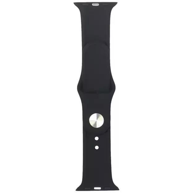 Audi Sport Red Logo Silicone Watch Strap for Apple Watch 40 / 41 / 42 mm - black 1