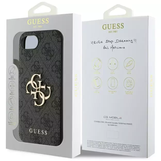 Guess 4G Big Logo iPhone 16e Case - Black 7