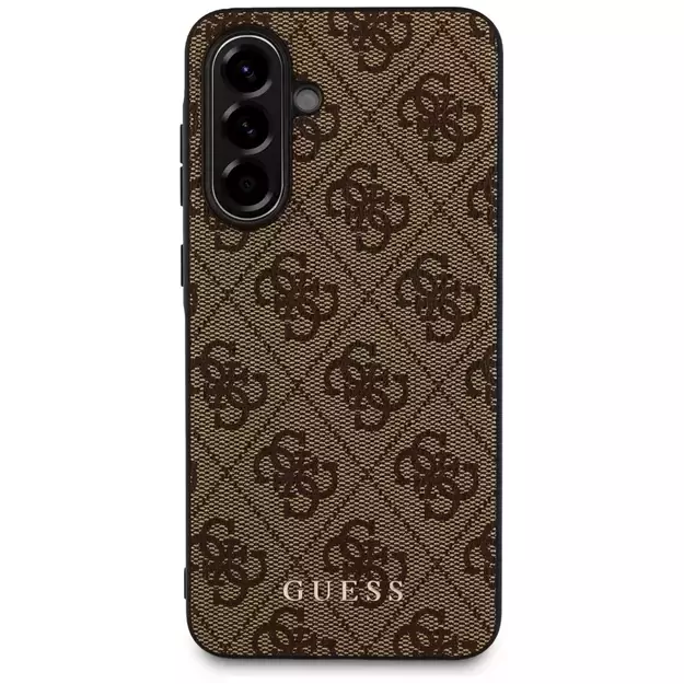 Guess 4G Metal Gold Logo Case for Samsung Galaxy A56 - Brown 1