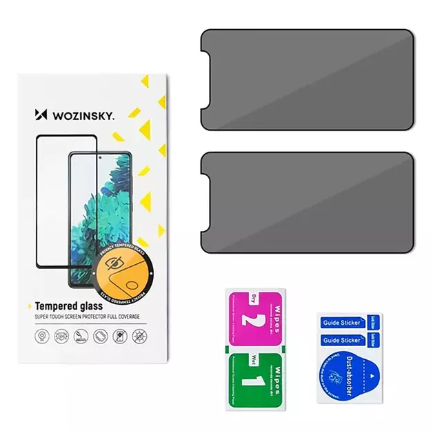 Wozinsky Privacy Glass tempered glass for Xiaomi POCO X7 Pro, 2-pack 9