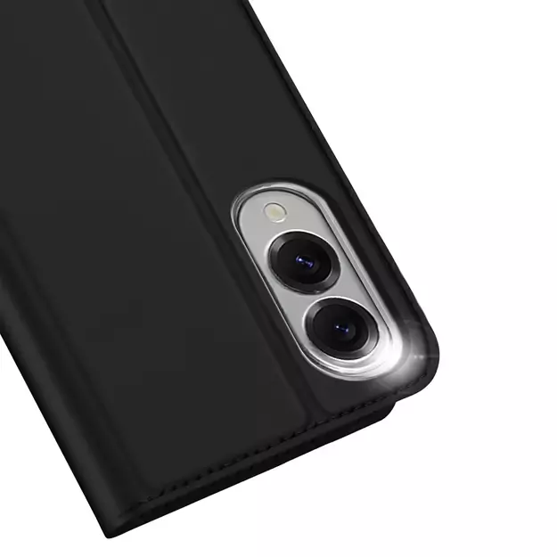 Dux Ducis Skin Pro Case for Samsung Galaxy S25 Edge with Flip and Card Slot - Black 2