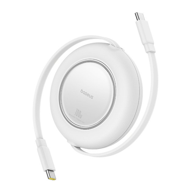 Baseus Free2Pull Mini 100W Retractable USB-C Cable - USB-C 2m - White 1
