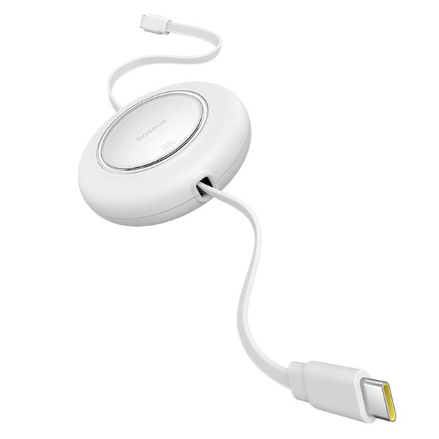 Baseus Free2Pull Mini 100W Retractable USB-C Cable - USB-C 2m - White 4