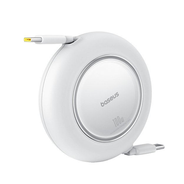 Baseus Free2Pull Mini 100W Retractable USB-C Cable - USB-C 2m - White 3