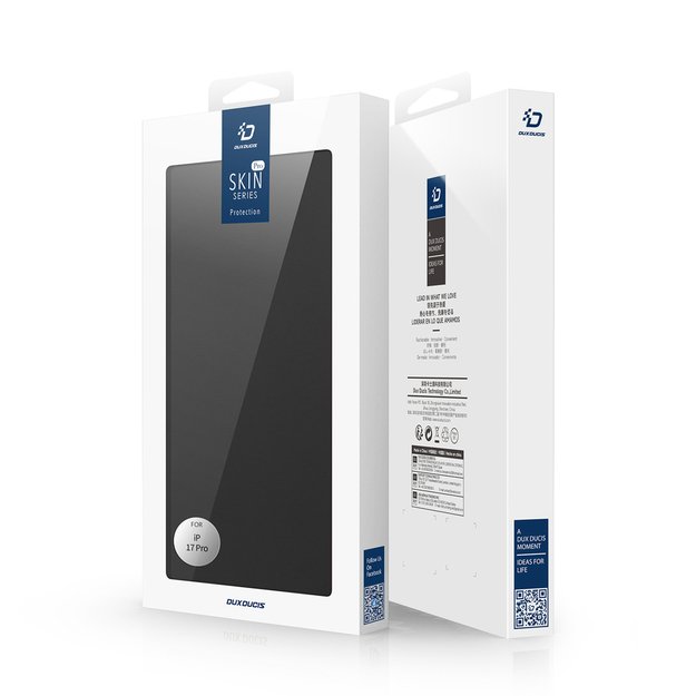 Dux Ducis Skin Pro Case for iPhone 17 Pro with Flip and Card Slot - Black 6