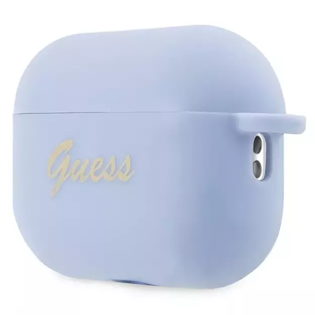 Guess GUAP2LSCHSB AirPods Pro 2 cover blue/blue Silicone Charm Heart Collection 2
