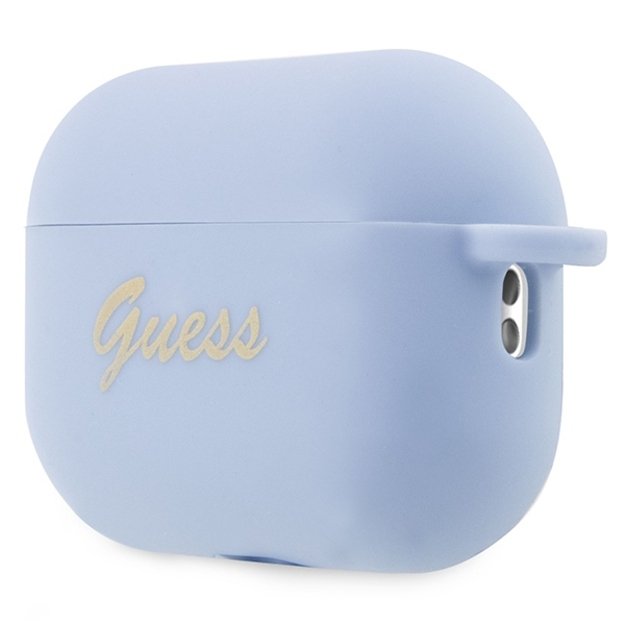 Guess GUAP2LSCHSB AirPods Pro 2 cover blue/blue Silicone Charm Heart Collection 5