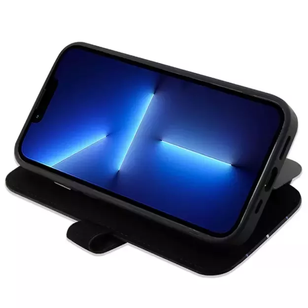 Case BMW BMBKP14L22RVSK iPhone 14 Pro 6.1&quot  black/black bookcase Leather Stamp Blue Lines 10