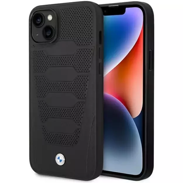 Case BMW BMHCP14S22RPSK iPhone 14 6.1&quot  black/black Leather Seats Pattern
