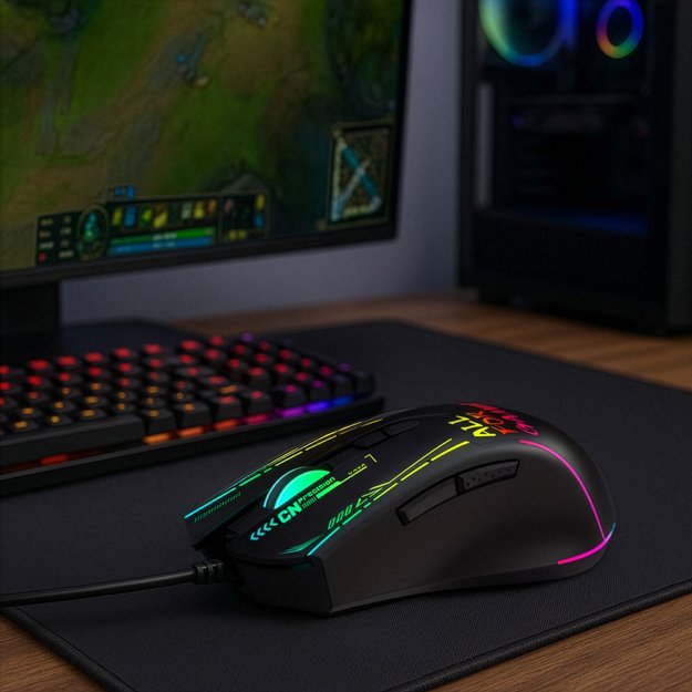 Wozinsky WMGK-7200 Wired Optical Gaming Mouse 7200 DPI - Black 6