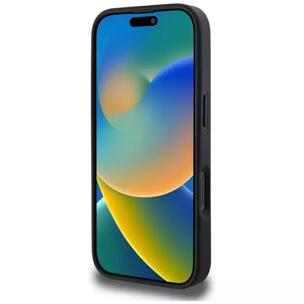 Guess 4G Circle Classic Logo MagSafe case for iPhone 16 Pro - black 4