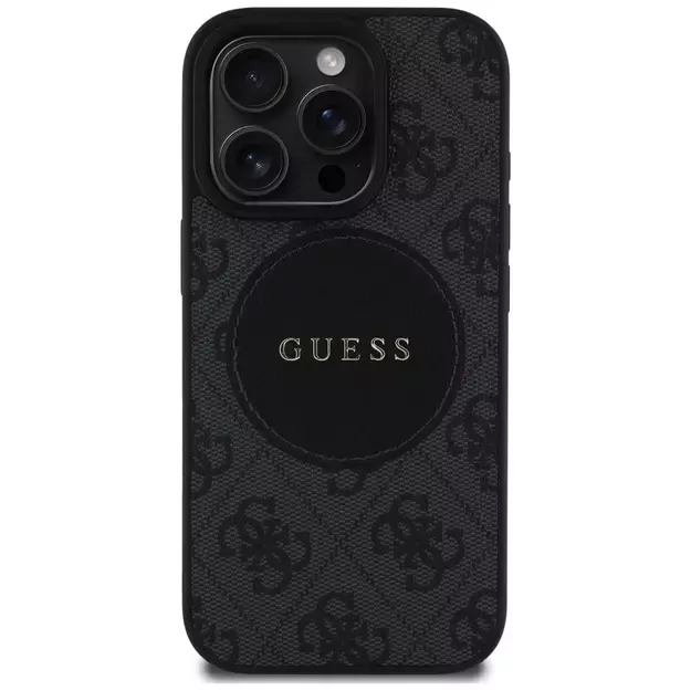 Guess 4G Circle Classic Logo MagSafe case for iPhone 16 Pro - black 2