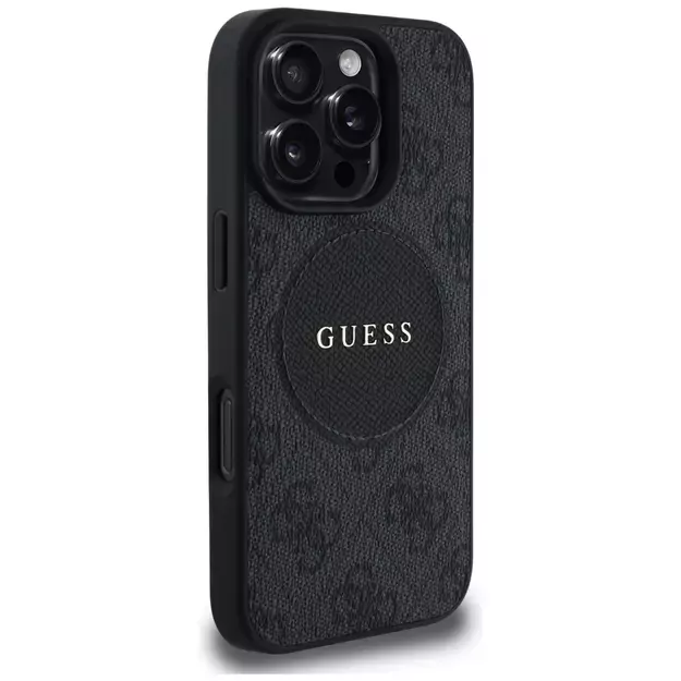 Guess 4G Circle Classic Logo MagSafe case for iPhone 16 Pro - black 3