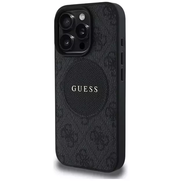 Guess 4G Circle Classic Logo MagSafe case for iPhone 16 Pro - black 1