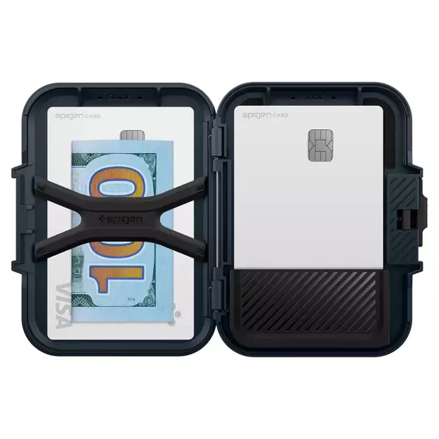 Spigen Lock Fit MagSafe Card Case - Navy Blue 30