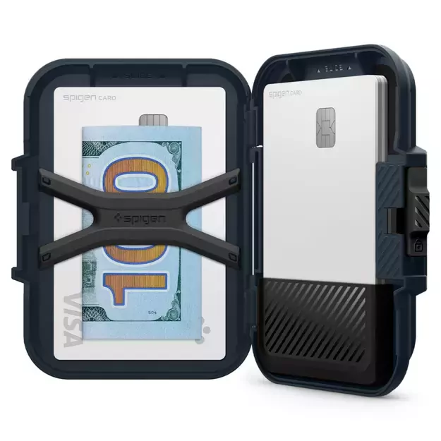 Spigen Lock Fit MagSafe Card Case - Navy Blue 34