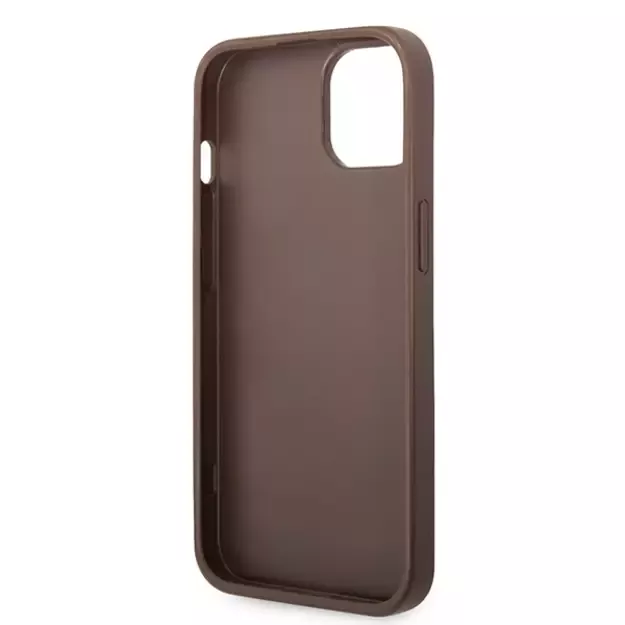 Guess GUHCP15S4GMGBR iPhone 15 6.1&quot  brown/brown hardcase 4G Big Metal Logo 13