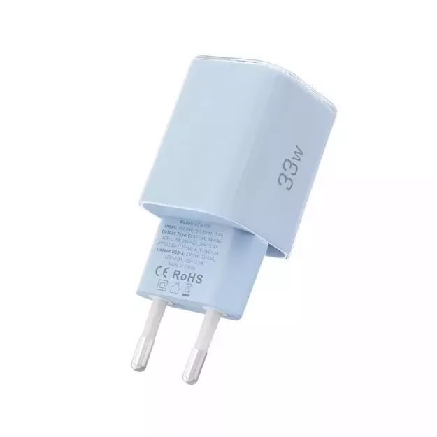 Tech-Protect NCM33W 2-port PD33W/QC3.0 wall charger - blue 3