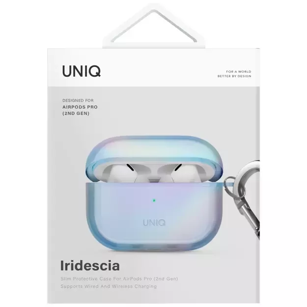 Uniq Iridescia case for AirPods Pro 2 Hang Case - holo blue 3