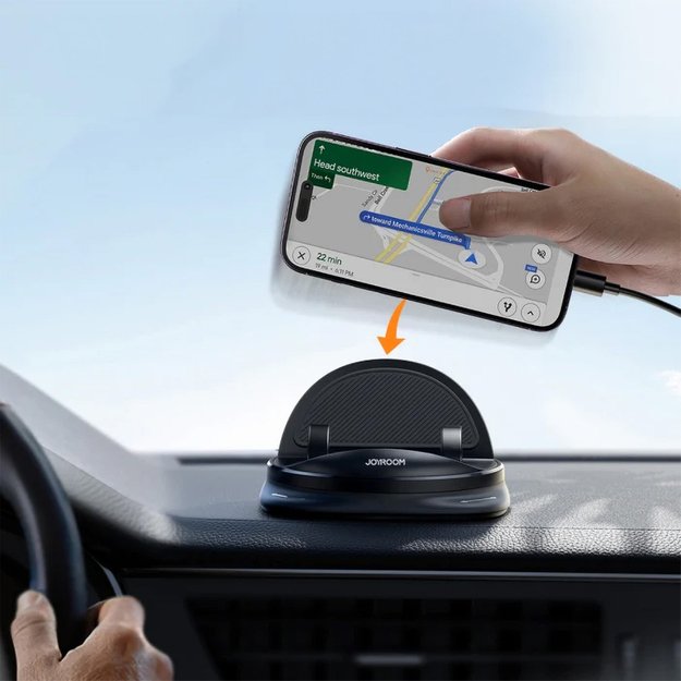 Joyroom JR-ZS354 phone holder with suction cup for car, office, home - black 7