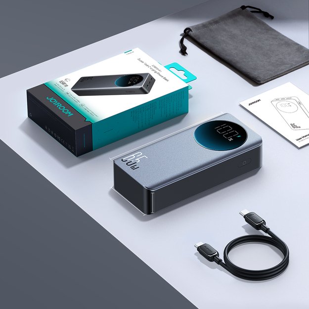 Joyroom 30000mAh 65W power bank with digital display (JR-PBF05) - black 14